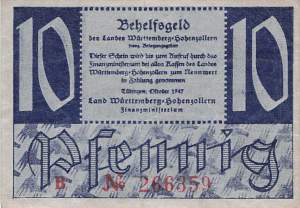 r.215a B 10 Pfennig 1947